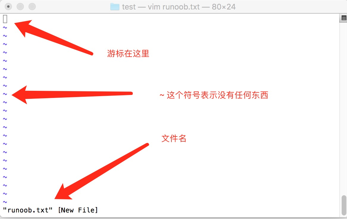 使用 vi/vim 进入一般模式 vim