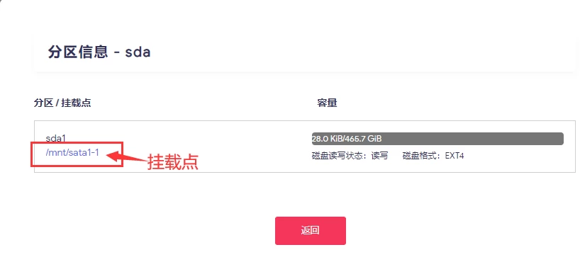 格式化并且挂载磁盘 iStoreOS
